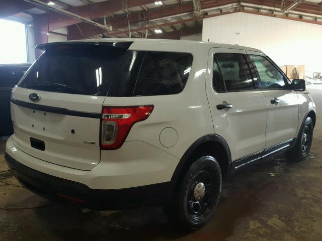 1FM5K8AR2EGA76129 - 2014 FORD EXPLORER P WHITE photo 4