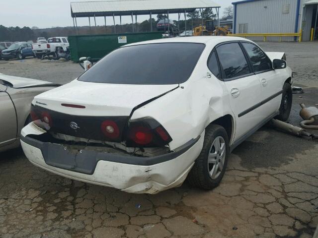 2G1WF55K259281899 - 2005 CHEVROLET IMPALA WHITE photo 4