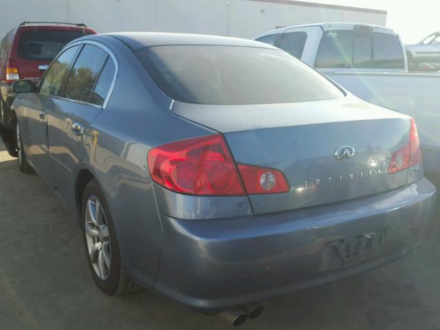 JNKCV51E45M202358 - 2005 INFINITI G35 BLUE photo 3