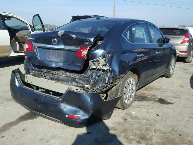 3N1AB7AP1DL659039 - 2013 NISSAN SENTRA S GRAY photo 4