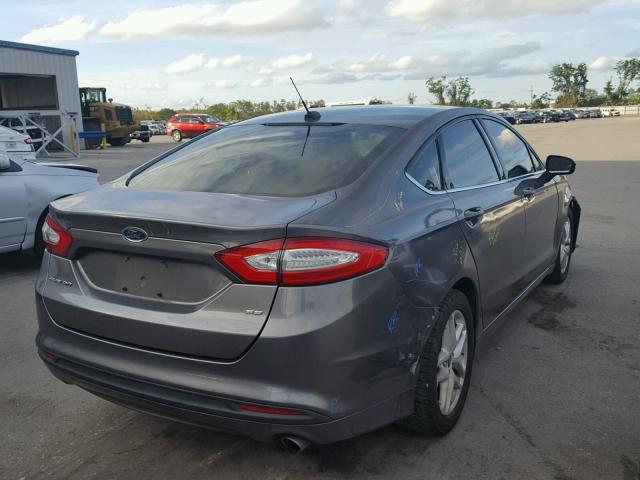 3FA6P0H79DR293075 - 2013 FORD FUSION SE CHARCOAL photo 4