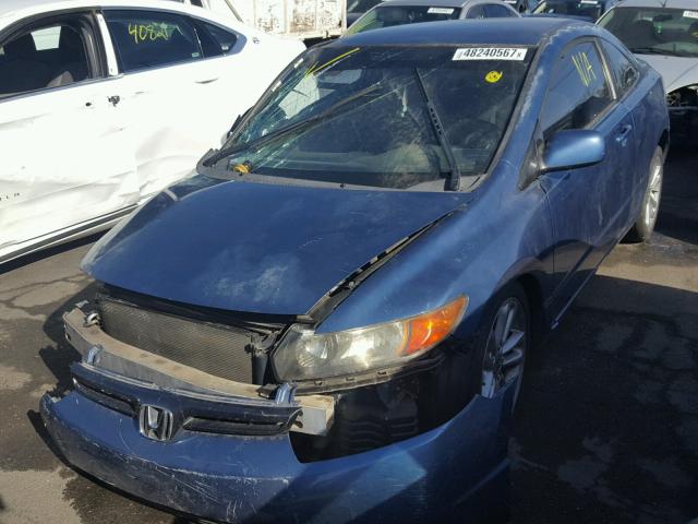 2HGFG126X6H545867 - 2006 HONDA CIVIC LX BLUE photo 2