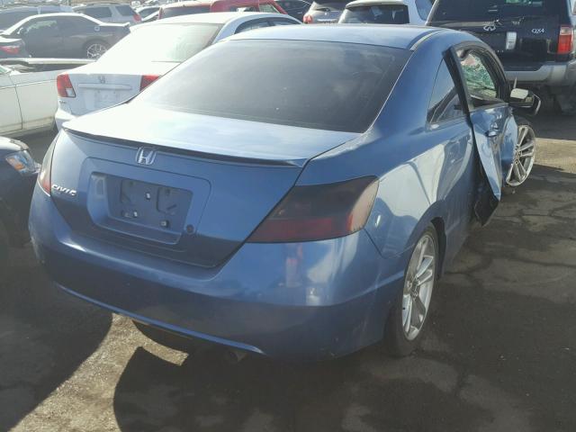 2HGFG126X6H545867 - 2006 HONDA CIVIC LX BLUE photo 4