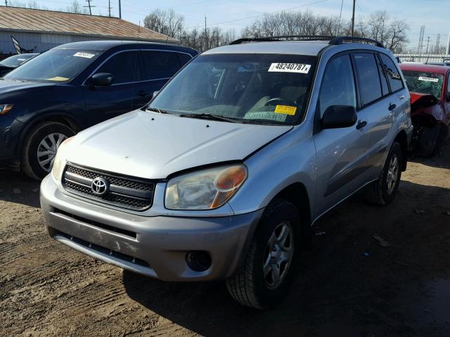 JTEHD20V440023684 - 2004 TOYOTA RAV4 SILVER photo 2