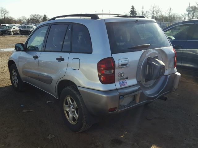 JTEHD20V440023684 - 2004 TOYOTA RAV4 SILVER photo 3