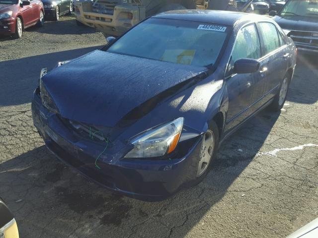 1HGCM56465A020653 - 2005 HONDA ACCORD LX BLUE photo 2