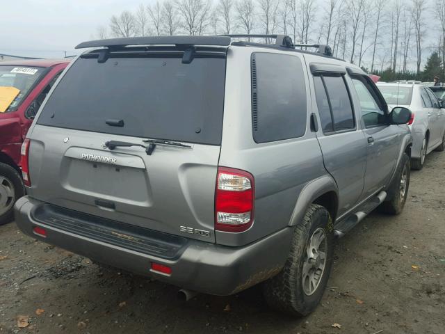 JN8DR09Y11W586081 - 2001 NISSAN PATHFINDER GRAY photo 4