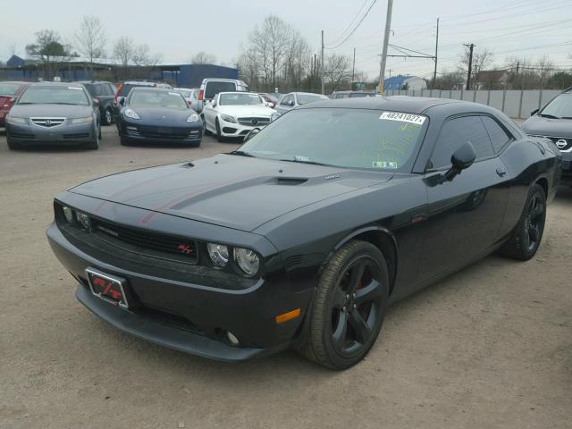 2C3CDYBTXDH604930 - 2013 DODGE CHALLENGER BLACK photo 2