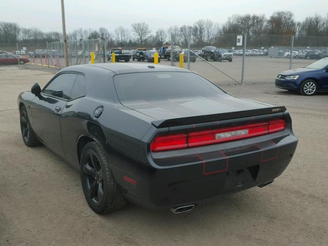 2C3CDYBTXDH604930 - 2013 DODGE CHALLENGER BLACK photo 3