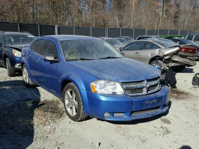 1B3LC56R88N636463 - 2008 DODGE AVENGER SX BLUE photo 1