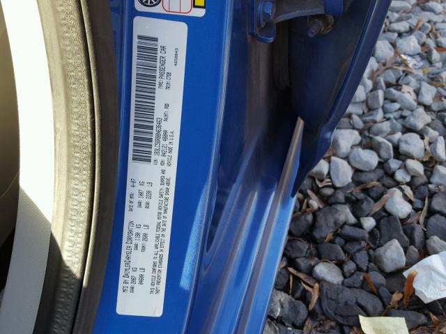 1B3LC56R88N636463 - 2008 DODGE AVENGER SX BLUE photo 10