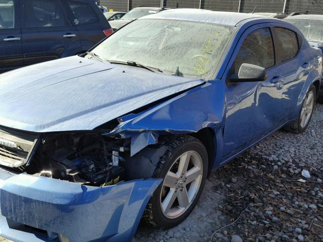 1B3LC56R88N636463 - 2008 DODGE AVENGER SX BLUE photo 9