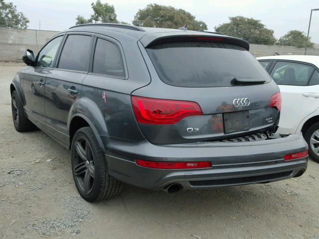 WA1DGAFE9ED018979 - 2014 AUDI Q7 PRESTIG GRAY photo 3