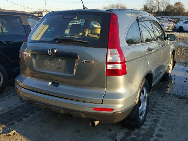 5J6RE4H35AL077875 - 2010 HONDA CR-V LX MAROON photo 4