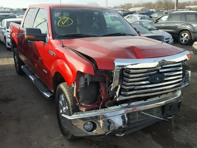 1FTFW1ET5CFA37161 - 2012 FORD F150 SUPER RED photo 1