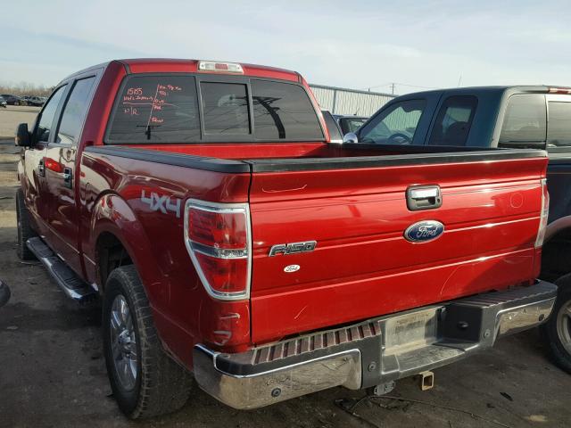 1FTFW1ET5CFA37161 - 2012 FORD F150 SUPER RED photo 3