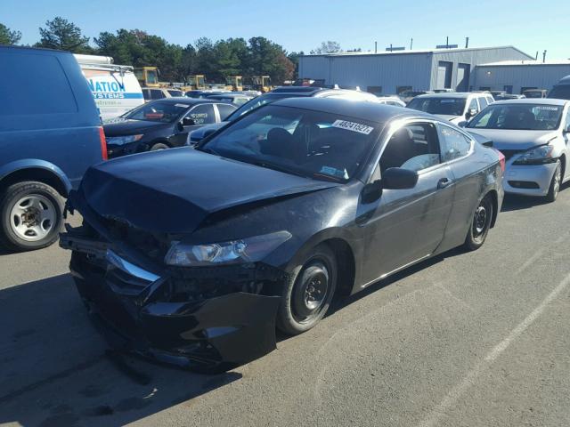 1HGCS1B32CA015250 - 2012 HONDA ACCORD LX BLACK photo 2