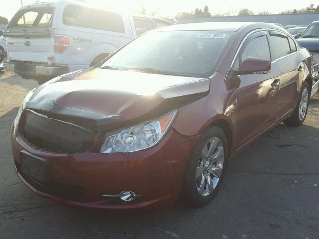 1G4GE5EV1AF189883 - 2010 BUICK LACROSSE C RED photo 2