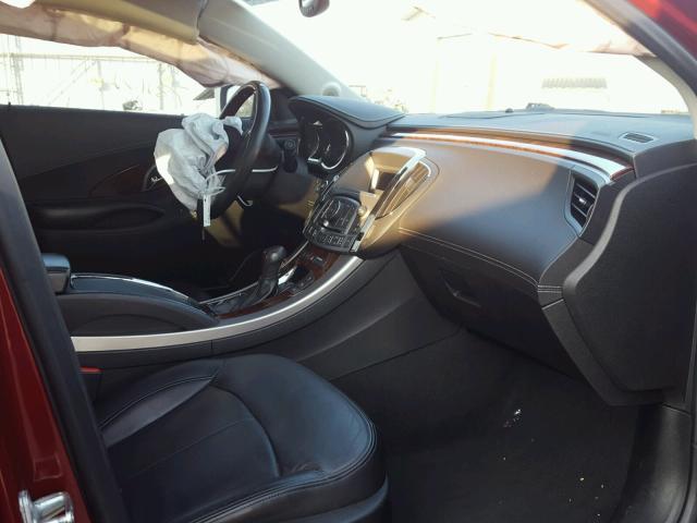 1G4GE5EV1AF189883 - 2010 BUICK LACROSSE C RED photo 5