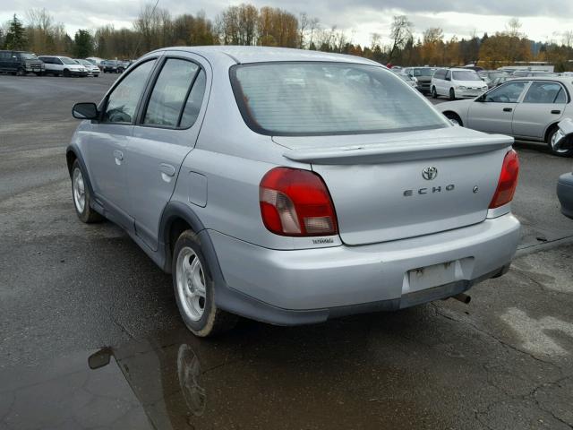 JTDBT1239Y0093027 - 2000 TOYOTA ECHO SILVER photo 3