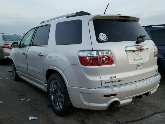 1GKKVTED0BJ297747 - 2011 GMC ACADIA DEN WHITE photo 3