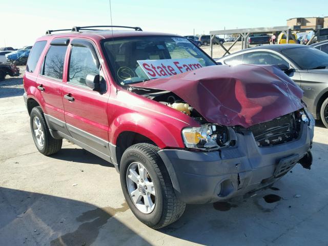 1FMCU03176KC95497 - 2006 FORD ESCAPE XLT BURGUNDY photo 1