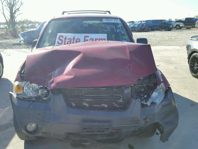 1FMCU03176KC95497 - 2006 FORD ESCAPE XLT BURGUNDY photo 9