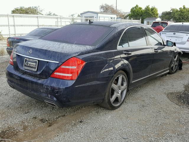 WDDNG7DB3CA462823 - 2012 MERCEDES-BENZ S 550 BLUE photo 4