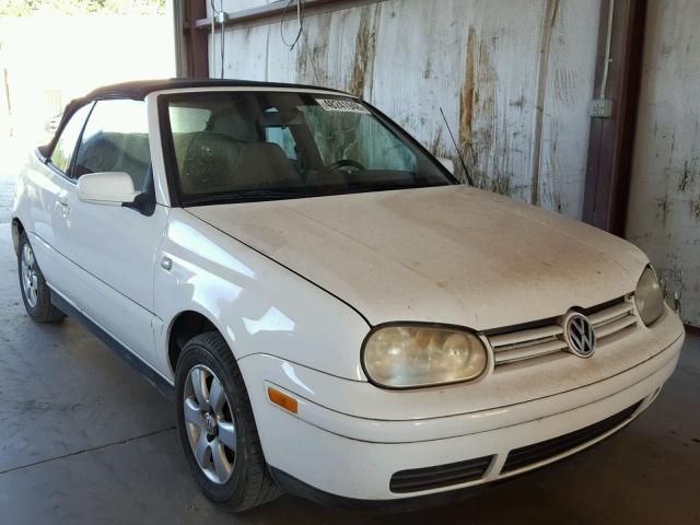 3VWDC21V21M806271 - 2001 VOLKSWAGEN CABRIO GLX თეთრი ფოტო 1