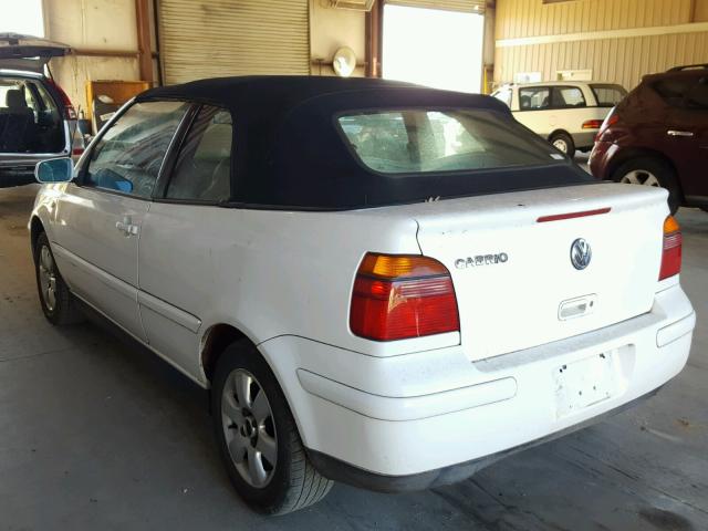 3VWDC21V21M806271 - 2001 VOLKSWAGEN CABRIO GLX თეთრი ფოტო 3