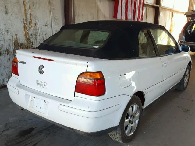 3VWDC21V21M806271 - 2001 VOLKSWAGEN CABRIO GLX თეთრი ფოტო 4