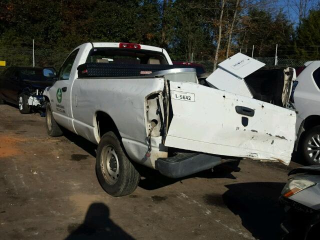 1D7HA16K68J197640 - 2008 DODGE RAM 1500 S WHITE photo 3