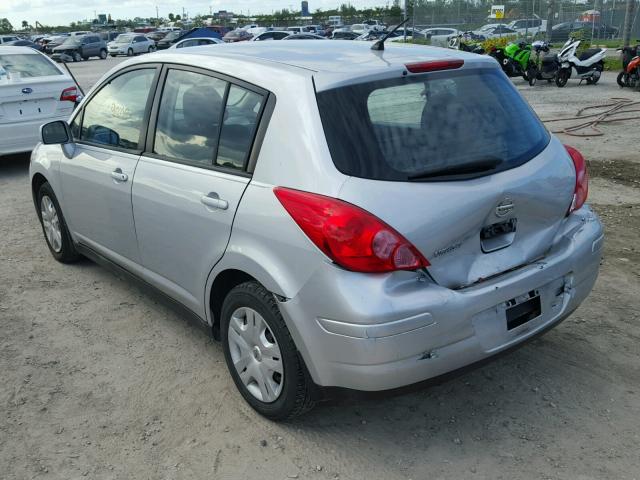 3N1BC1CP7CK218791 - 2012 NISSAN VERSA S GRAY photo 3