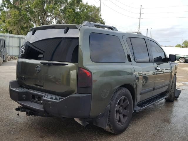 5N1AA08A84N708998 - 2004 NISSAN ARMADA SE GREEN photo 4