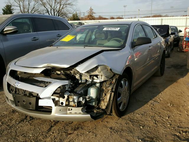 1G1ZB5E11BF333753 - 2011 CHEVROLET MALIBU LS SILVER photo 2