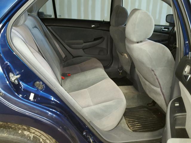 1HGCM56364A061810 - 2004 HONDA ACCORD LX BLUE photo 6