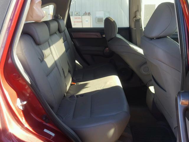 5J6RE48748L036358 - 2008 HONDA CR-V EXL RED photo 6