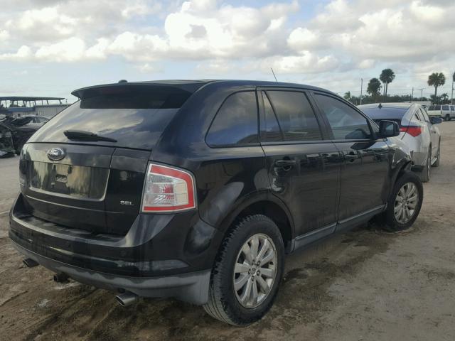 2FMDK39C07BB69112 - 2007 FORD EDGE SEL P BLACK photo 4