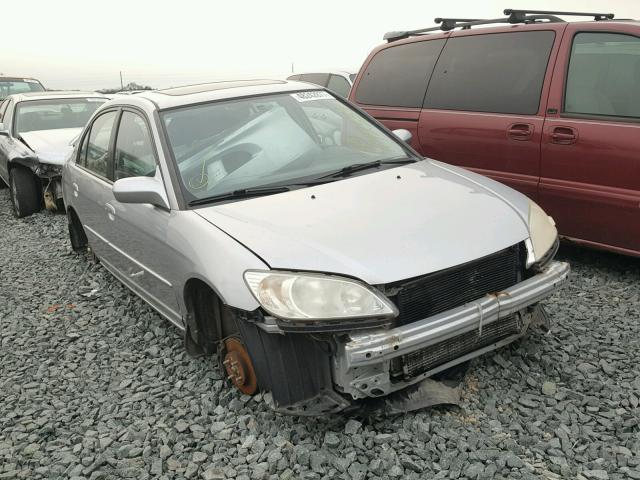 JHMES26714S000971 - 2004 HONDA CIVIC EX SILVER photo 1