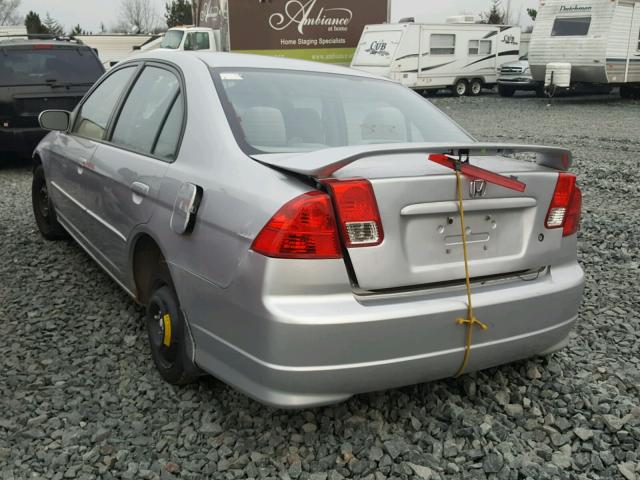 JHMES26714S000971 - 2004 HONDA CIVIC EX SILVER photo 3