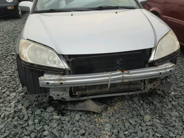 JHMES26714S000971 - 2004 HONDA CIVIC EX SILVER photo 9