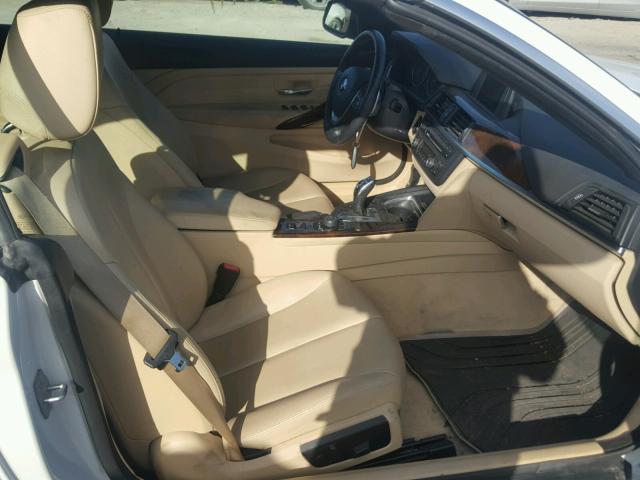 WBA3V5C5XF5A79174 - 2015 BMW 428 I WHITE photo 5
