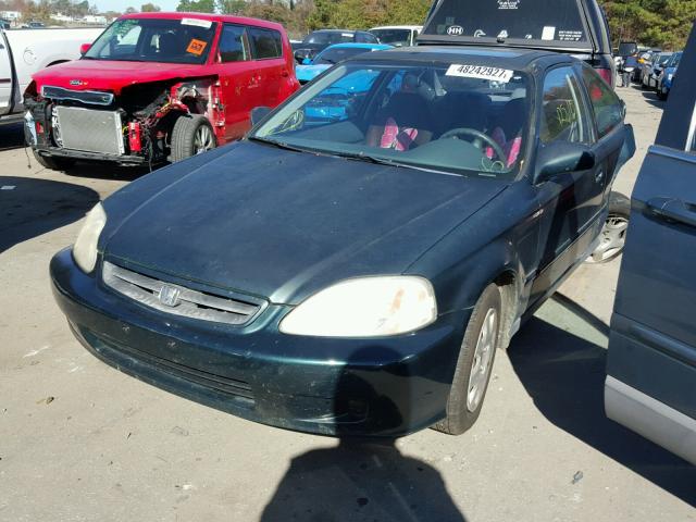 1HGEJ8241YL087078 - 2000 HONDA CIVIC EX მწვანე ფოტო 2