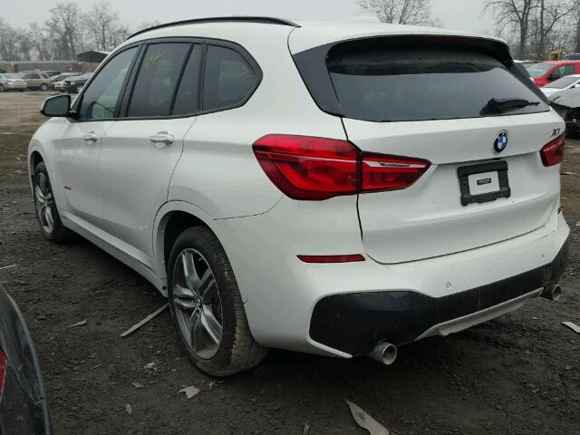 WBXHT3C34H5F72436 - 2017 BMW X1 XDRIVE2 WHITE photo 3