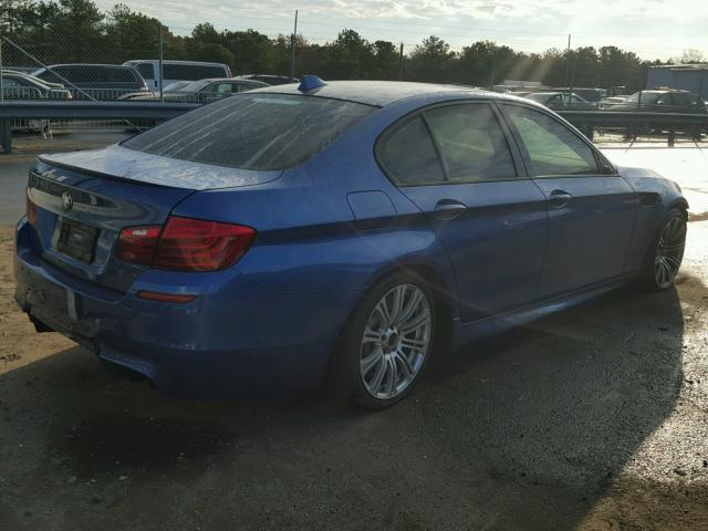 WBSFV9C53ED097582 - 2014 BMW M5 BLUE photo 4