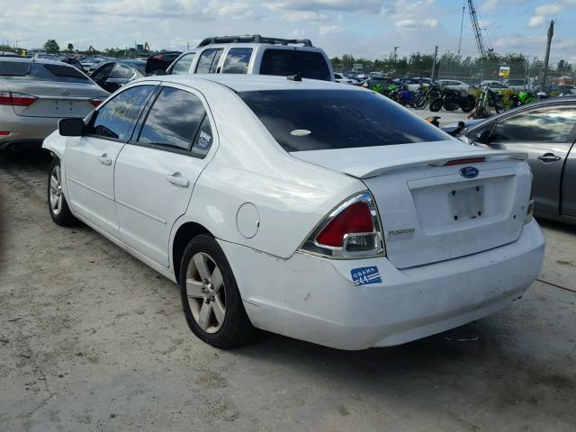 3FAHP07Z67R151914 - 2007 FORD FUSION SE WHITE photo 3