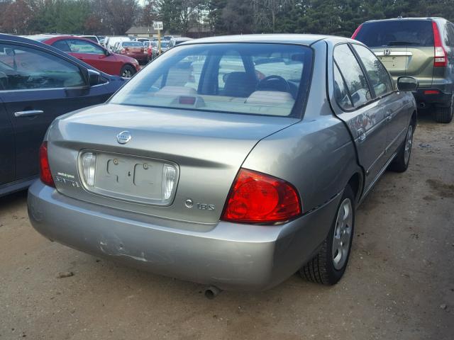 3N1CB51D74L477588 - 2004 NISSAN SENTRA 1.8 SILVER photo 4