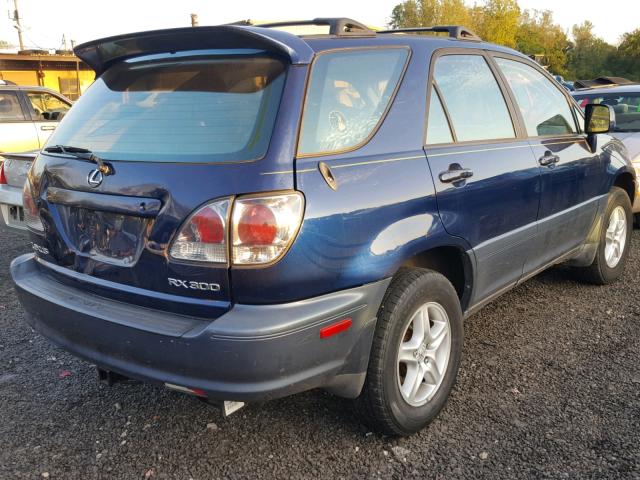 JTJHF10U910195993 - 2001 LEXUS RX 300 BLUE photo 4