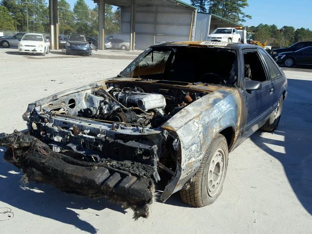 1FABP41E7JF299965 - 1988 FORD MUSTANG LX BLUE photo 2