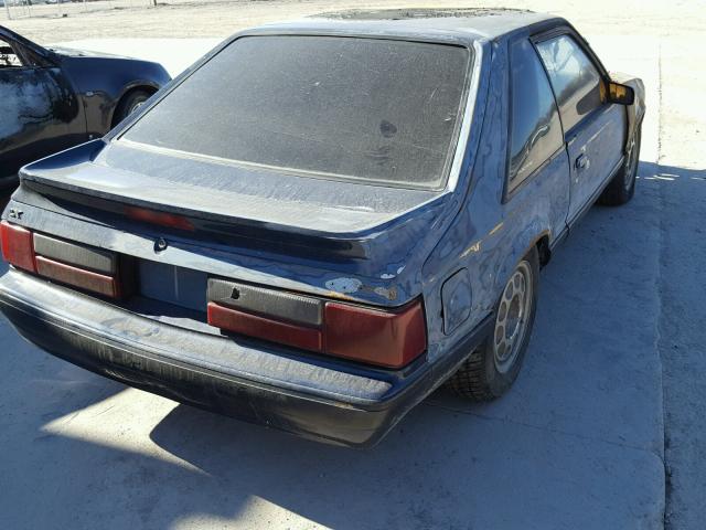 1FABP41E7JF299965 - 1988 FORD MUSTANG LX BLUE photo 4